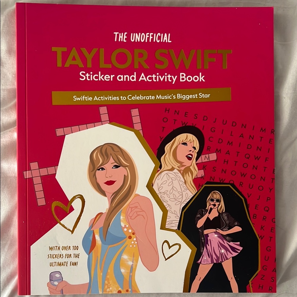Taylor Swift Pink and Gold Sticker and Activity Book